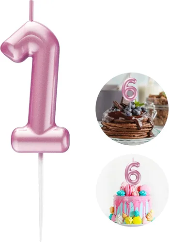 Miniatura 106 de Velas número 2 arcoíris con número 3D de feliz cumpleaños para decoración de fiesta de pastel de cumpleaños, suministros de celebración