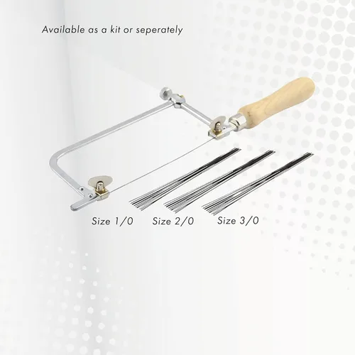 Miniatura 3 de Artistic Wire Jewelers - Cuchillas de repuesto para sierra, tamaño 1/0, 144 piezas, ideal para joyeros, plateros y trabajadores aficionados, sierra