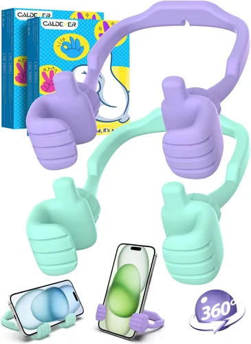 Miniatura 16 de Rellenos de calcetín para adolescentes, niñas, niños, adultos Soporte para teléfono celular: SOPORTE DE TELEFONO CELULAR PEREZOSO CON PULGAR HACIA