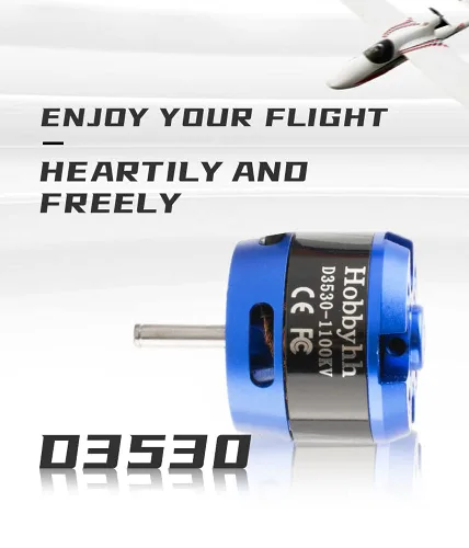 Miniatura 2 de DIAMONDDYNAMICS Hobbyhh - Motor sin escobillas, 3530 1100kv de metal duradero, motor sin escobillas de alta eficiencia, compatible con bricolaje RC