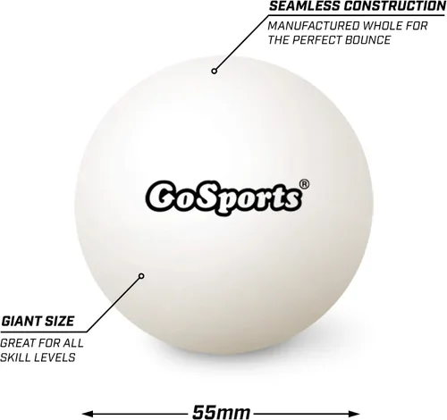 Miniatura 3 de GoSports Pelotas de tenis de mesa XL de 2.165 in, paquete de 12 pelotas de tenis de mesa jumbo para entrenamiento u otros juegos de lanzamiento