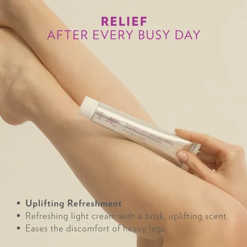 Miniatura 2 de Alba Alba1913 Crema vegana refrescante para piernas - Alivio refrescante para piernas cansadas y pesadas, reduce la fatiga y la pesadez, estimula