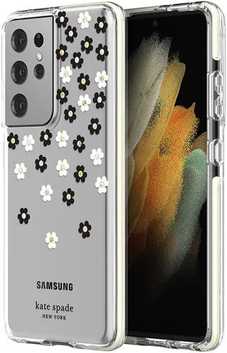 Miniatura 2 de Kate Spade - Carcasa rígida para Galaxy S21 Ultra 5G, diseño de flores dispersas