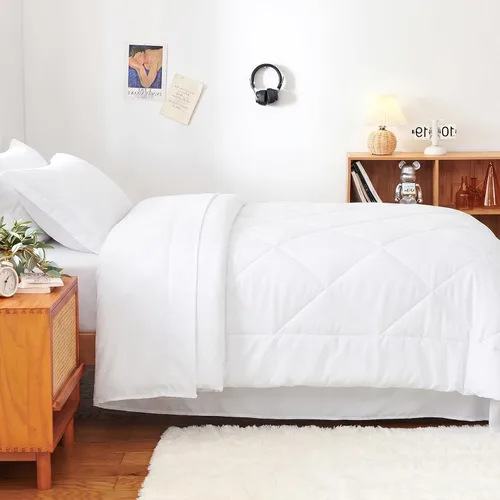 Miniatura 298 de CozyLux Juego de edredón tamaño King, color naranja quemado, toda la ropa de cama en una sola bolsa, 7 piezas: edredón, fundas de almohada