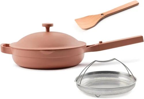 Miniatura 16 de Our Place Always Pan 2.0 - Sartén de cerámica antiadherentes sin toxinas de 10.5 pulgadas, sartén versátil, sartén, mango de acero inoxidable, apto