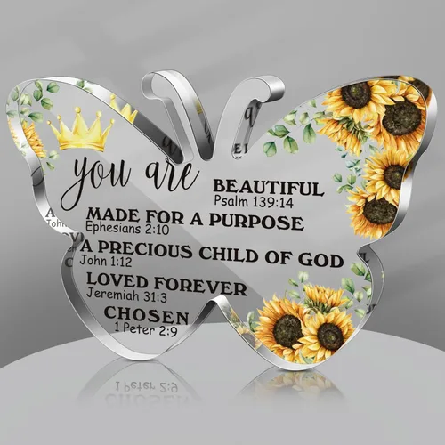 Miniatura 9 de Gerrii Regalos cristianos para mujeres, regalo del día de la madre para mamá, decoración religiosa inspiradora, placa de versículo bíblico