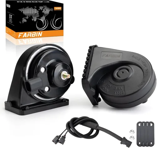 Miniatura 21 de FARBIN Bocina de Auto Compatible con Hyundai/Kia. Bocina de Auto Impermeable de 12V Fuerte de Tono Alto/Bajo Bocinas de Caracol Eléctricas