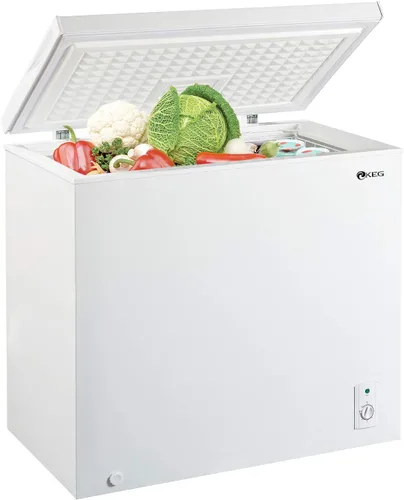 KEG Congelador de pecho superior de 7.0 pies cúbicos con termostato ajustable y cesta de almacenamiento extraíble, máquina de congelación para el