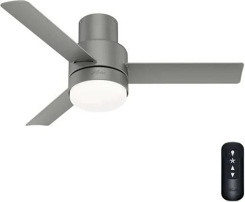 Miniatura 11 de Hunter Fan Company Gilmour - Ventilador de techo casual para interiores y exteriores de 44 pulgadas, color negro mate, con kit de luz LED brillante