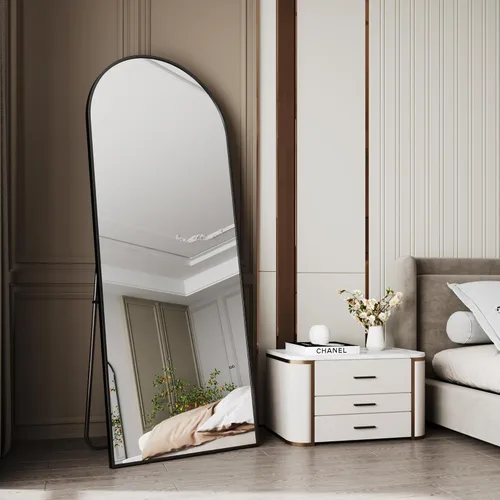 Miniatura 2 de AUYHM Espejo de Pared de Cuerpo Completo 18"x58", Espejo de Suelo Arqueado, Espejos de Pared de Cuerpo Completo, Espejos de Pared Arqueados, Espejo