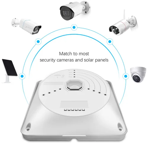 Miniatura 4 de OOSSXX Caja de conexiones universal para cámara de seguridad, caja de montaje de cámara CCTV impermeable para gestión de cables, caja de conexiones