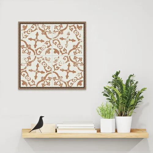Miniatura 6 de Amanti Art Lienzo enmarcado para pared, azulejos de cerámica II de 16 x 16 pulgadas, por Melissa Wang, lienzo enmarcado para pared, obras de arte