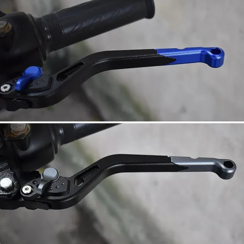 Miniatura 6 de ESPEEDMTC para Bajaj Pulsar RS200 NS200 2015-2024 Aleación de aluminio modificada CNC Accesorios de palanca de embrague de freno de tamaño largo Oro