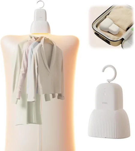 Secadora de ropa portátil Sothing, secadora de ropa para viajes, mini secadora silenciosa de 48dB para ropa con 3 configuraciones de temporizador