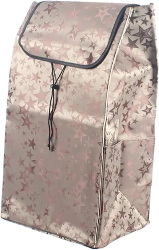 Miniatura 9 de Bolsa de repuesto para carrito de compras de alta capacidad, bolsa de repuesto con bolsillos laterales, bolsa de almacenamiento impermeable de tela