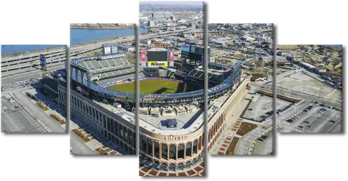 Miniatura 48 de Arte para pared, lienzo para estadio deportivo, arte para pared, diseño de campo de Wrigley en Chicago, pinturas de Chicago, impresiones sobre