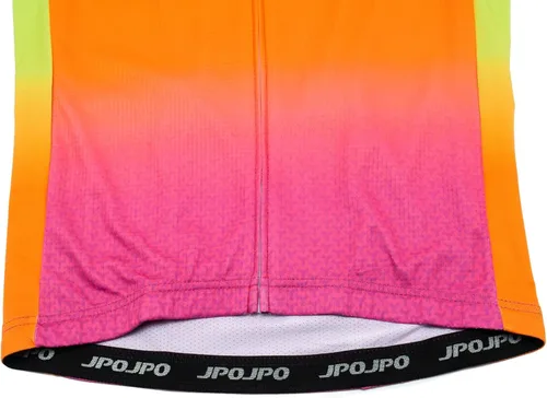 Miniatura 6 de JPOJPO Maillot de ciclismo para mujer, manga larga, otoño, color puro, camisetas de bicicleta, chaqueta de bicicleta degradada, S-3XL