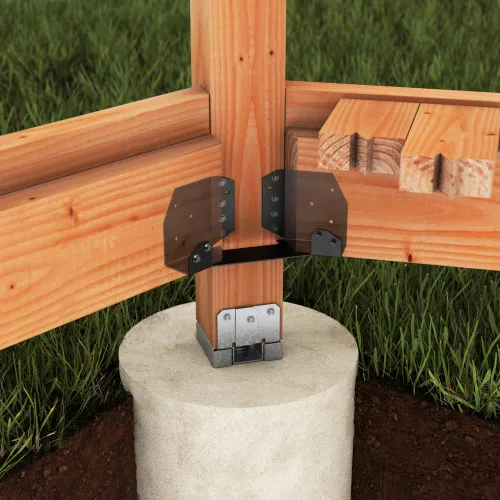Miniatura 4 de Simpson Strong-Tie ABA66RZ ABA ZMAX Base de poste ajustable galvanizada para 6x6 áspero