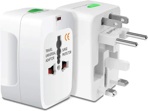Miniatura 8 de Convertidor de adaptador de corriente universal portátil en todo el mundo, todo en uno, cargador de pared de viaje internacional fuera del país