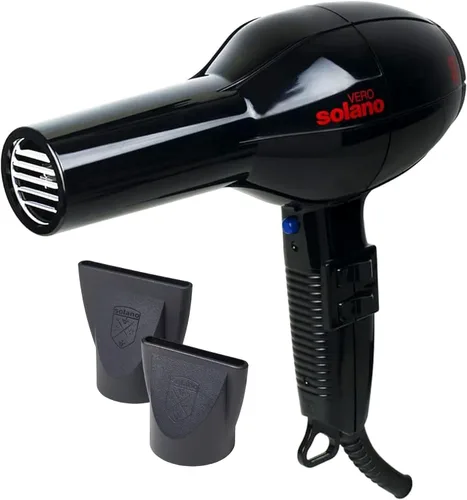 Miniatura 8 de Solano Vero Ceramic - Secador de pelo iónico, antiencrespamiento, suavidad y brillo, secador de cerámica de alto rendimiento de 1600 W, secador