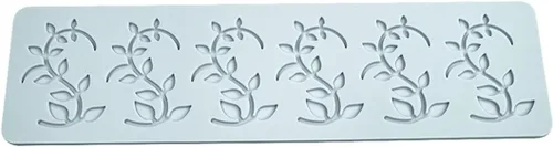 Miniatura 3 de TUKE Tuile Molds - Molde de silicona con hojas curvadas de silicona para dulces, tapete de encaje para decoración de tartas, azúcar, manualidades