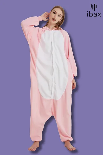 Miniatura 3 de IBAX Pijama de forro polar para adultos. Disfraz de mameluco para adultos. Mameluco de animal para adultos. Mameluco de Halloween para adultos.