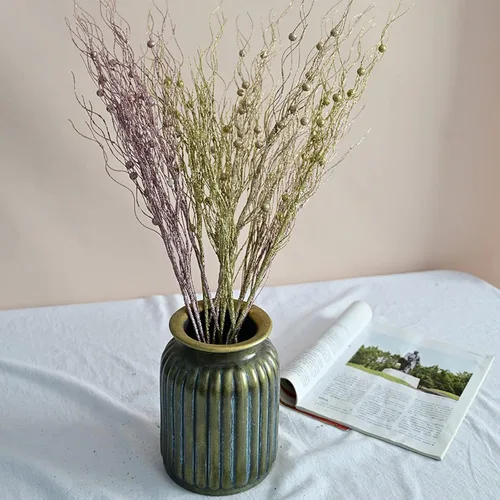 Miniatura 4 de Wnvivi 12 ramas rizadas con purpurina, 17 pulgadas, relleno de jarrón de ramas rizadas de 17 pulgadas, racimo de ramas de sauce trenzado artificial