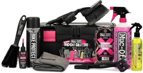 Muc Off Ultimate - Kit de limpieza para bicicletas, kit imprescindible para limpiar, proteger y lubricar tu bicicleta, incluye limpiador de