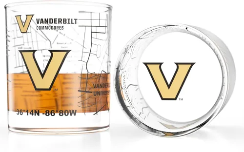 Miniatura 33 de Greenline Goods – Vasos de Whiskey de la Universidad Estatal de Michigan Spartans (Set de 2), 10 oz – Logo de Color Completo + Mapa del Campus