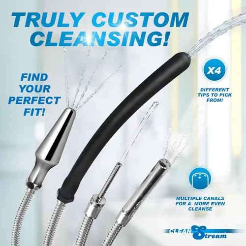 Miniatura 4 de Sistema todo en uno de 4 boquillas para hacer enemas en la ducha Juego de enema de ducha prémium Cleanstream