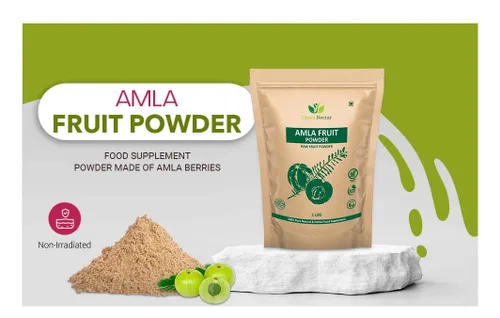 Miniatura 3 de Amla Powder 1 lb (16 onzas) Procesado a partir de bayas silvestres Amla cultivadas orgánicamente sin OMG No irradiado Sin gluten crudo Sin