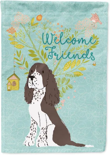 Miniatura 18 de Caroline's Treasures BB7594GF Bandera de jardín de Husky siberiano con texto en inglés "Welcome Friends" - Bandera decorativa para patio exterior