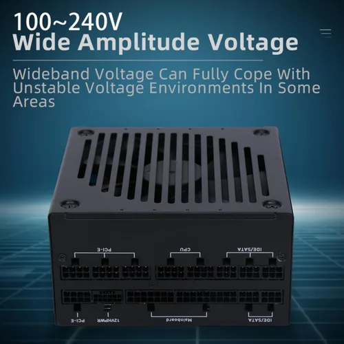 Miniatura 5 de SAMA XP850W Fuente de alimentación PC Platinum 80+ ATX3.0 PCIE5.0 Voltaje completo 12VHPWR PSU Ventilador silencioso Modo ECO Fuente de alimentación
