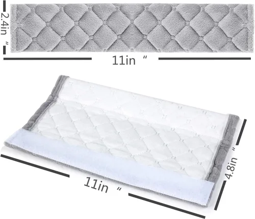 Miniatura 2 de MOONET Protector de cinturón de seguridad para automóvil, almohadilla de arnés universal suave y agradable a la piel para una conducción más cómoda