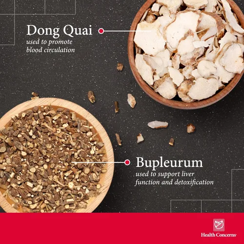Miniatura 3 de Health Concerns Bupleurum Enredado Qi Formula – Suplemento de equilibrio hormonal y quiste para mujer – Fórmula tradicional china herbaria
