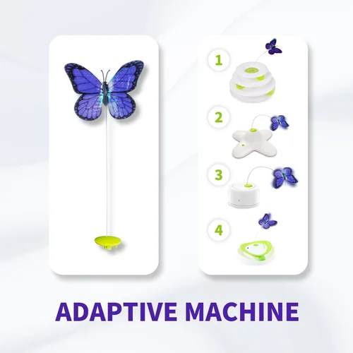 Miniatura 9 de ALL FOR PAWS 6-Pack Butterfly Refills for Interactive Cat Toy, Replacement Butterflies for Automatic Cat Spinner Toy, Durable Self-Play Butterfly