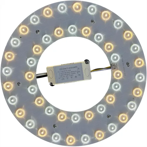 Miniatura 10 de Kit de luz LED de 15 W de repuesto para ventilador de techo de montaje empotrado, panel de tablero de reequipamiento del motor LED, 4500K