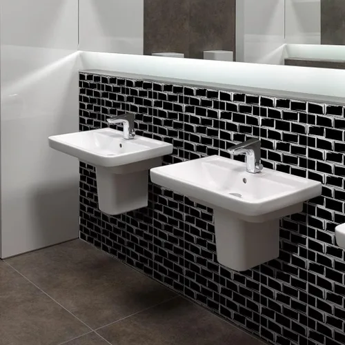 Miniatura 4 de Adhesivos para azulejos de despegar y pegar, calcomanías para azulejos de mosaico, azulejos de pared de mosaico, azulejos de cocina, baño, 10 hojas