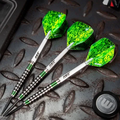 Miniatura 6 de Winmau Advance 500 Series - Juego de dardos de tungsteno con puntas de acero y ejes (tallos), disponible en azul y verde