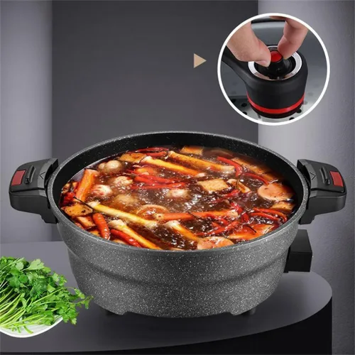 Miniatura 4 de Electric Micro Pressure Cooker Electric Frying Pan Household Large Capacity Multi-function Non-stick