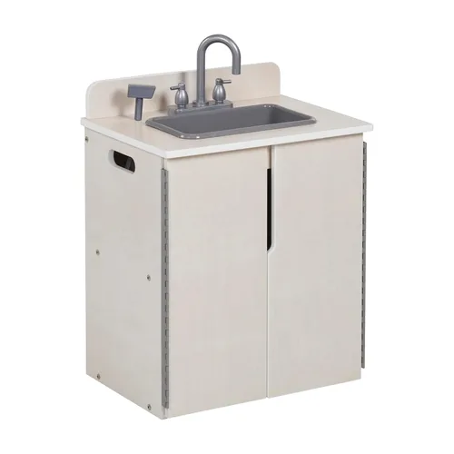 Miniatura 14 de ECR4Kids Fregadero de Cocina de Juguete, Juego de Madera, Natural
