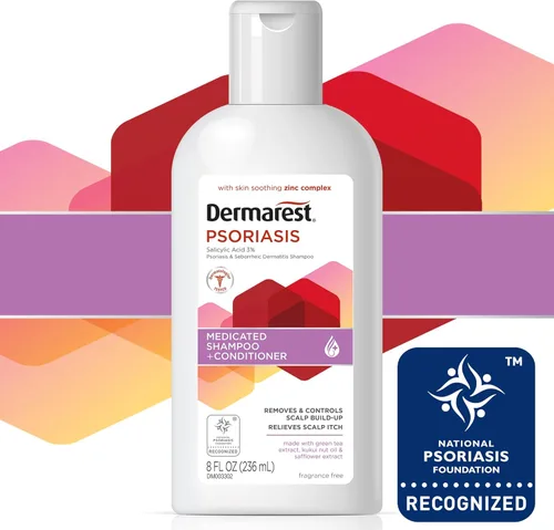 Miniatura 5 de Dermarest Champú y acondicionador medicado para la psoriasis, sin perfume, probado por dermatólogos, 8 onzas líquidas (paquete de 2)