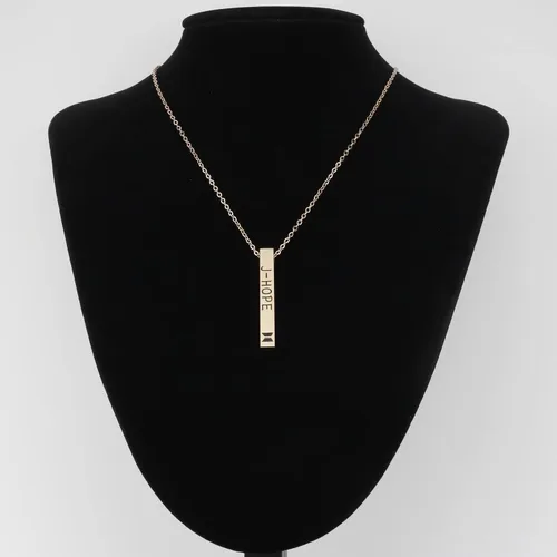 Miniatura 5 de ZWYQWN KPOP ARMY Collar de regalo para mujeres y niñas, RM JIM JK V JIMIN J-HOPE SUGA Collar de cumpleaños para mujeres, Metal, Acero inoxidable