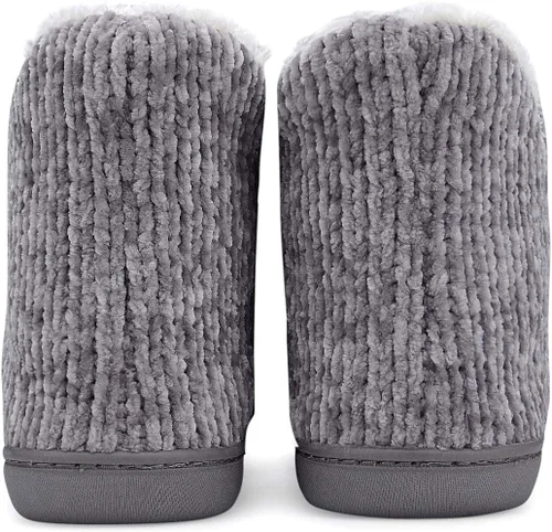 Miniatura 7 de pantuflas abrigadas de felpa, para interiores y exteriores, ideales para el invierno, para mujer, cómodas, botines