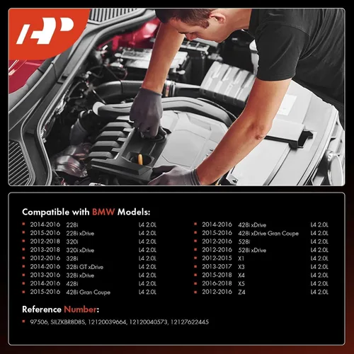 Miniatura 2 de A-Premium Bujías de Iridio y Platino Compatibles con BMW 320i, 320i xDrive, 328i, 328i GT xDrive, 328i xDrive, X5, 528i, 528i xDrive, X3, 428i, 428i