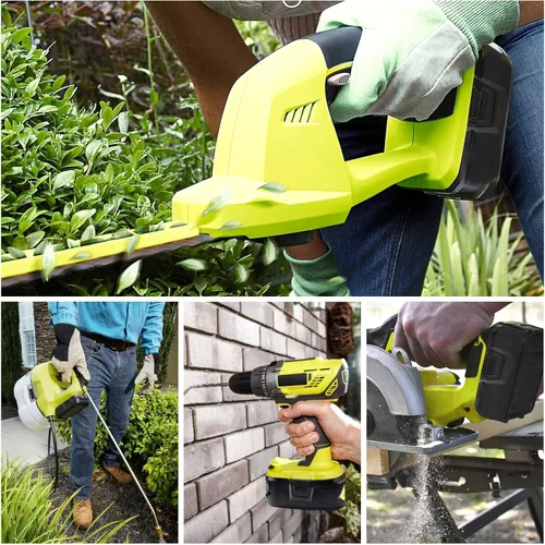 Miniatura 8 de ARyee Paquete de 2 baterías de 18 V, 6.0 Ah, repuesto para herramientas inalámbricas Ryobi P107 P108 P109, batería de iones de litio