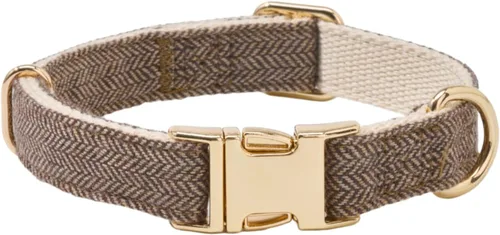 Miniatura 23 de Collar de algodón suave para perro con hebilla de metal, ajustable, resistente, cómodo, collares de pana para perros pequeños, medianos y grandes
