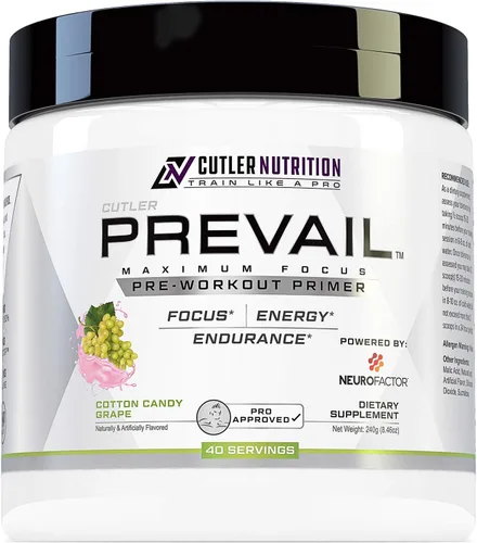 Prevail - Polvo de preentrenamiento con nootrópicos preentrenamiento para hombres y mujeres, suplemento energético y de enfoque de vanguardia con L