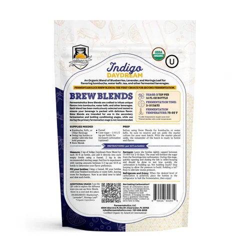 Miniatura 3 de Indigo Daydream Brew Blend – 4 onzas – Sabor de lavanda y arándanos para kombucha y kéfir de agua – Añade notas florales suaves y dulzura de bayas a
