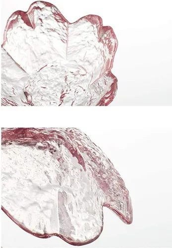 Miniatura 5 de 4 platos de cristal Sakura condimentos cuencos de inmersión platos de aperitivo, 3.4 pulgadas